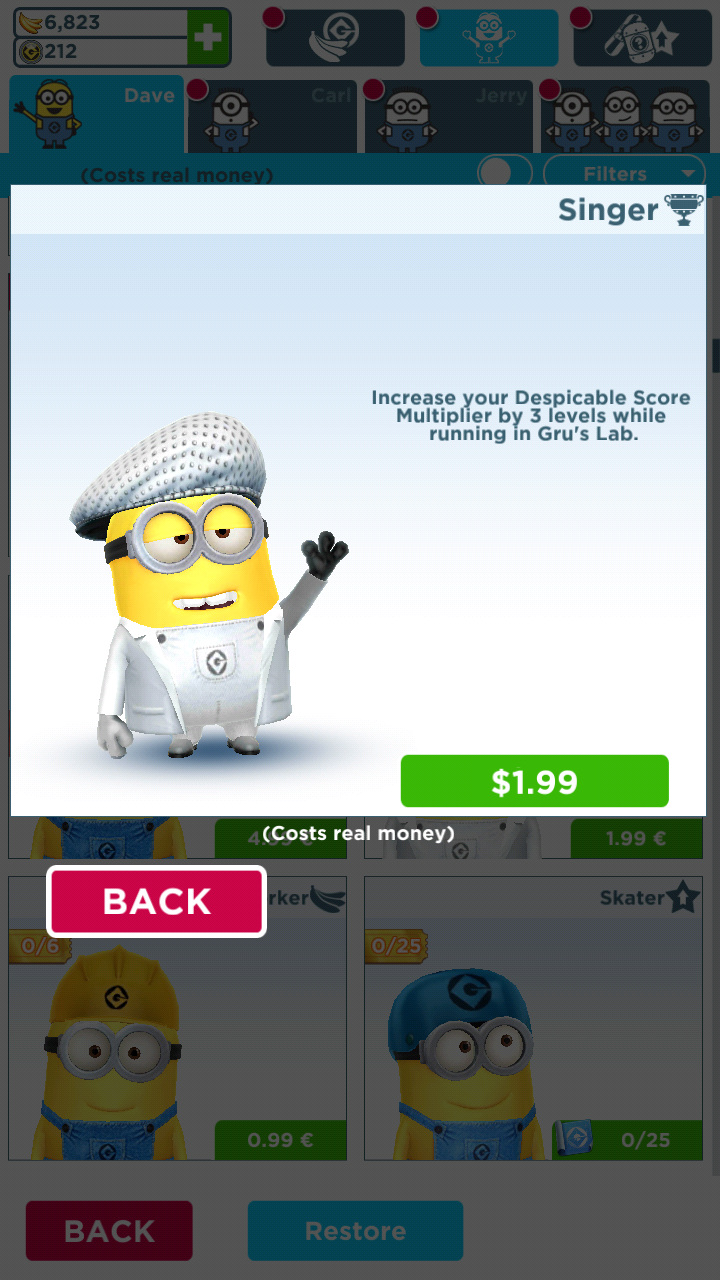 Singer Minion Costume | Despicable Me Wiki | FANDOM powered by Wikia