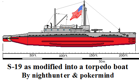 S-19 converted into torpedo boat