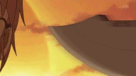 Okiya knocks away a knife