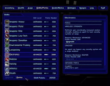 Perks-Menu