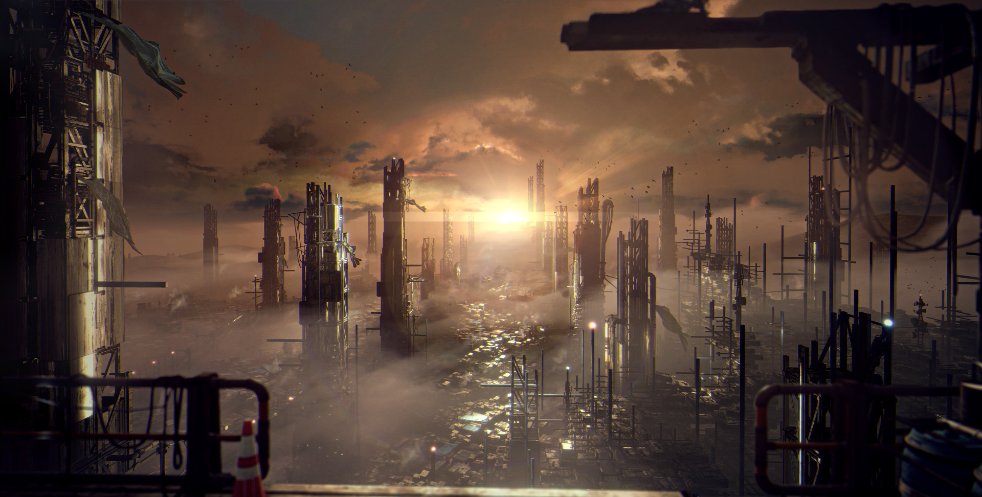 Image Golem City concept sunset jpg Deus Ex Wiki Image Golem City concept sunset jpg Deus Ex Wiki
