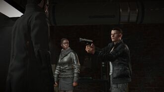 Vlasta threatening Adam