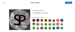 Avatar-Auswahldialog