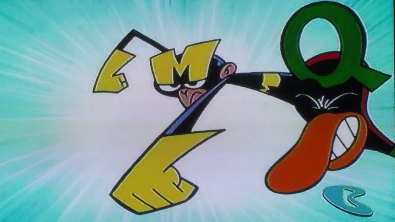 Image Monkey Punching Quackor.JPG Dexter's Laboratory Wiki FANDOM