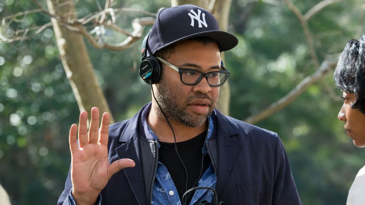 Jordan Peele on the set of Get Out.