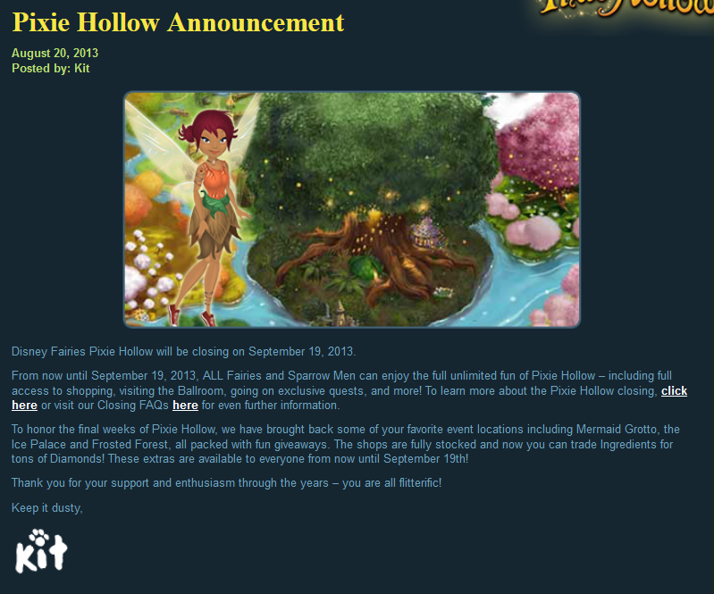 Pixie Hollow Online Game Free