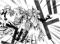 Tokusa convirtiéndose en Akuma