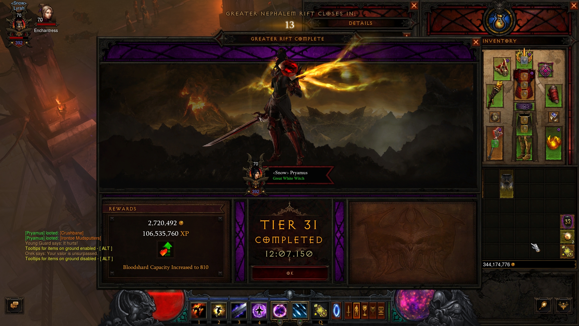 primal ancient diablo 3 greater rift 70