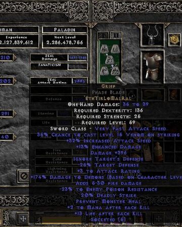 Grief Rune Word Diablo Wiki Fandom