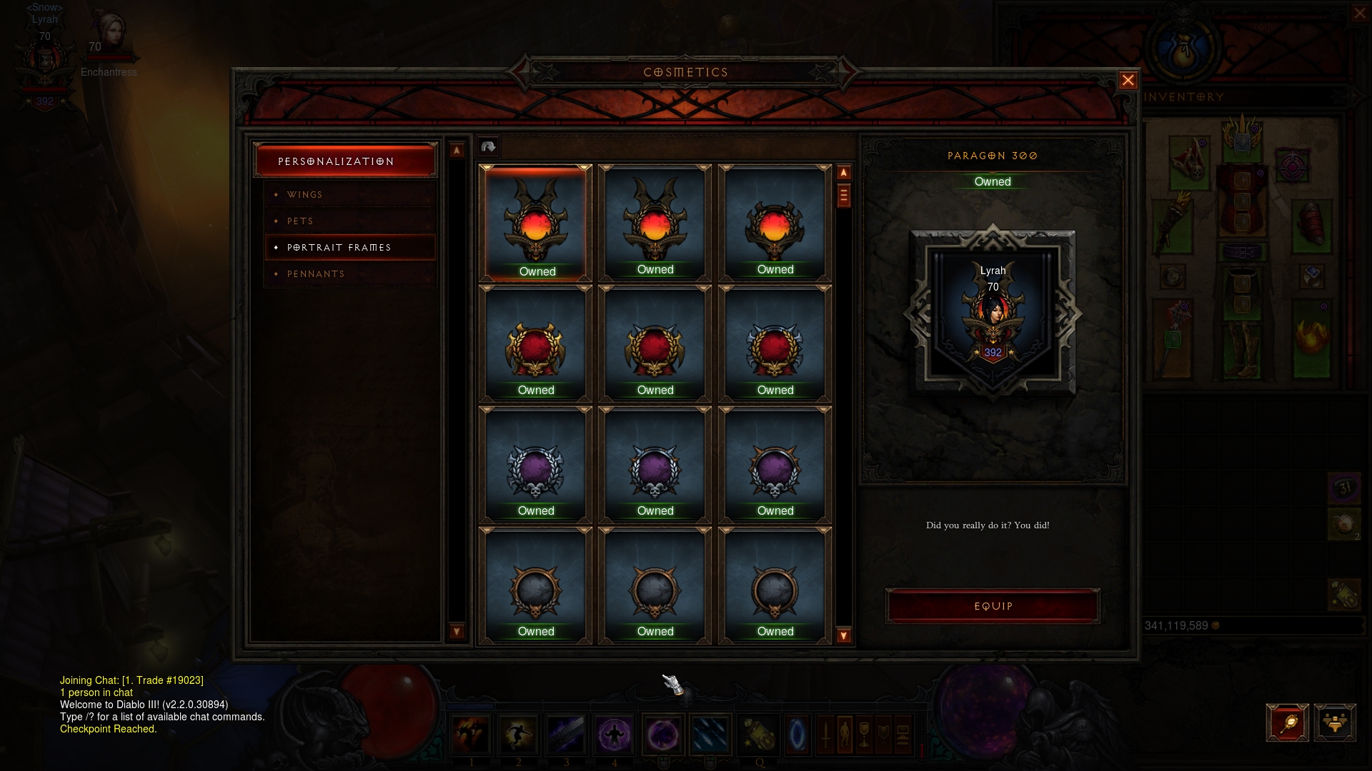 Diablo 3 Wardrobe