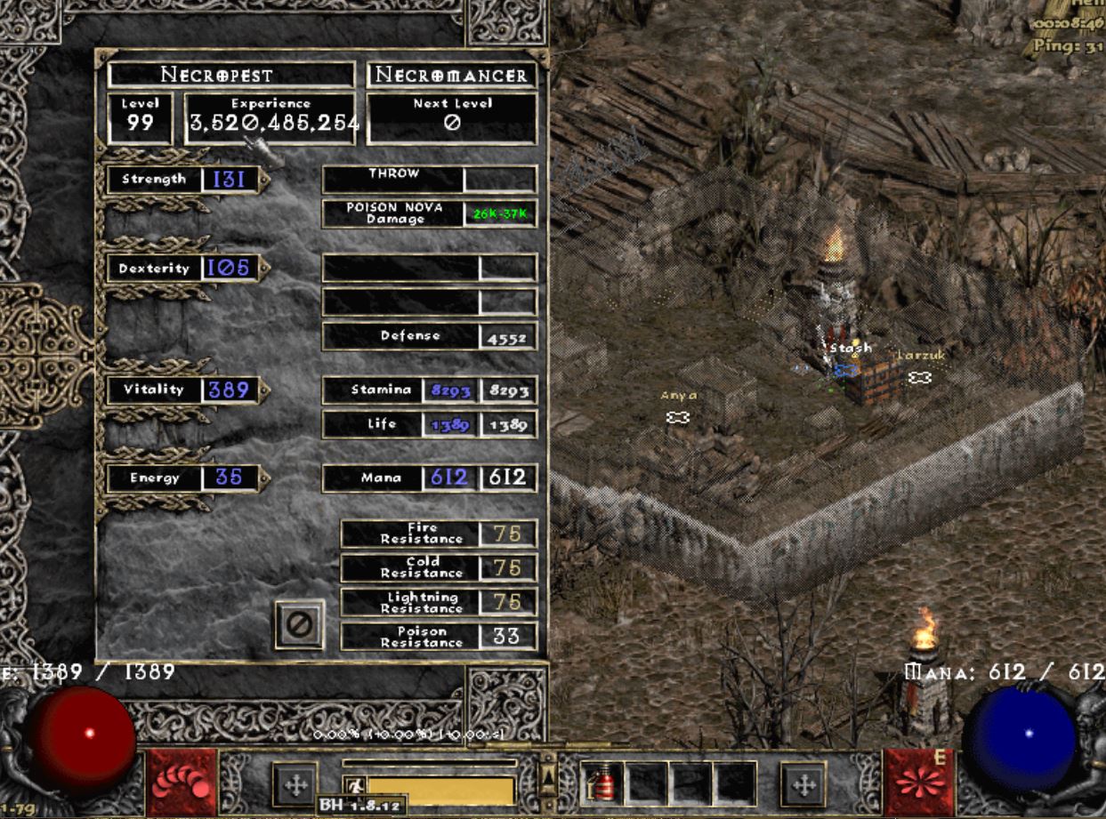 (SC) Poison Nova Necro Diablo2Resurgence Wikia Fandom