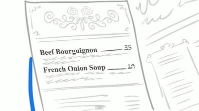 Trouble Date Menu