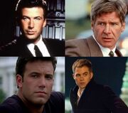 DHS- Jack Ryan portrayals (Alec Baldwin in Red October, Harrison Ford in Patriot Games, Ben Affleck in Sum of All Fears, Chris Pine in Shadow Recruit)