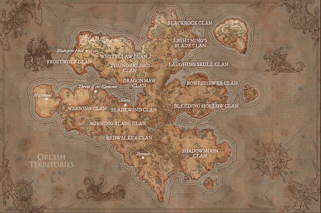 Bild - Übersichtskarte der Orc-Klans in Draenor.jpg | Die Aldor Wiki