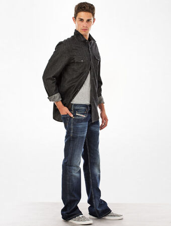 mens bootcut jeans diesel
