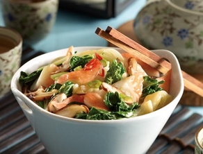 LobsterSurimiBabyBokChoyStirFrywithGingerSoyaSeasoning