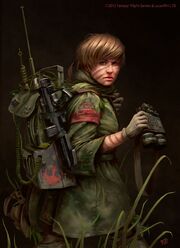 576x792 15747 Star Wars Edge of the Empire Scout 2d sci fi girl woman soldier picture image digital art