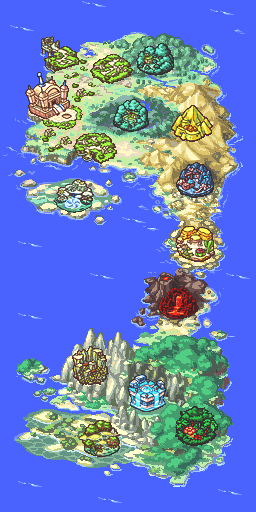 LostEvo MotherBo Continent Map
