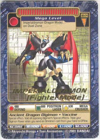 Card Imperialdramon Fighter Mode Digimonwiki Fandom