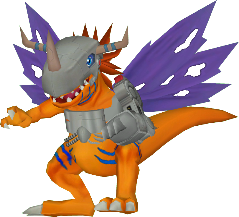 metalgreymon statue