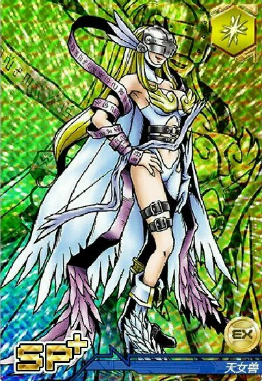 拥有美丽女性姿态的大天使型数码宝贝.