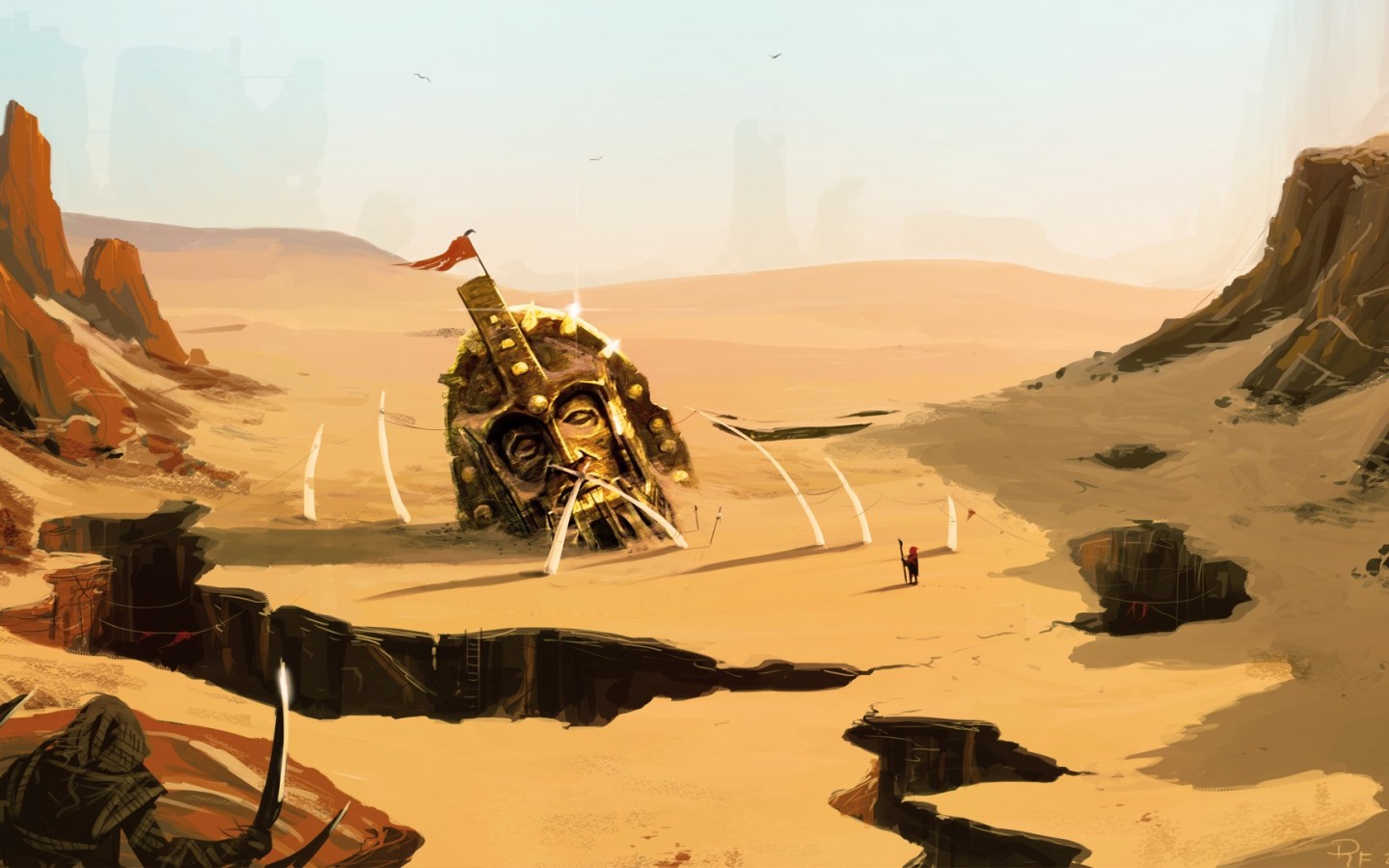 Image - Video games desert artwork the elder scrolls 1440x900 45366.jpg