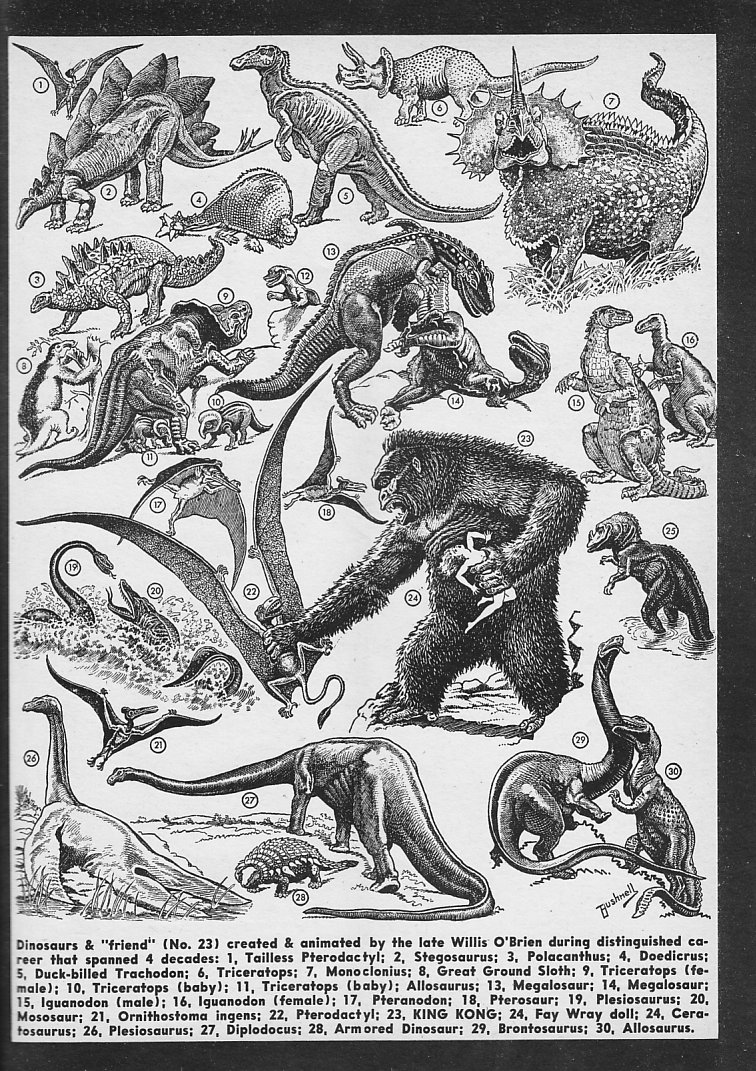 dinosaurs from king kong
