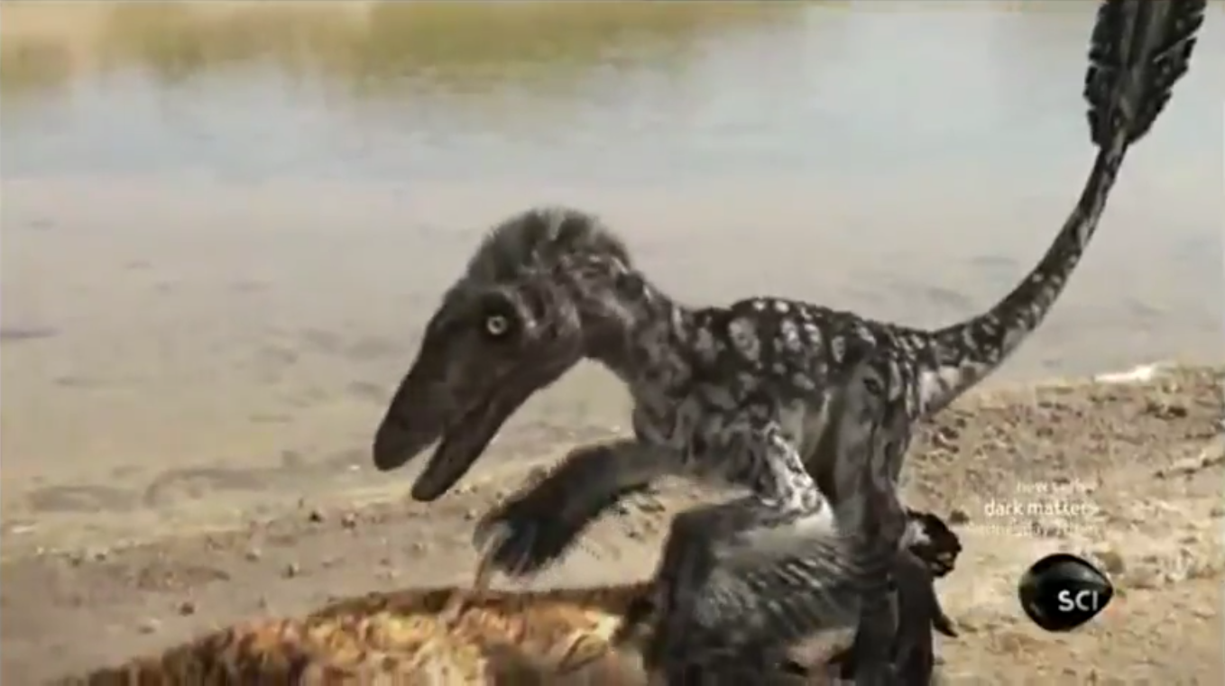 utahraptor with feathers
