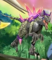 dinosaur with head armor