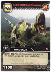 Metriacanthosaurus-Roaring TCG Card