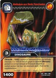 Abelisaurus-Razor-tooth TCG Card (French)