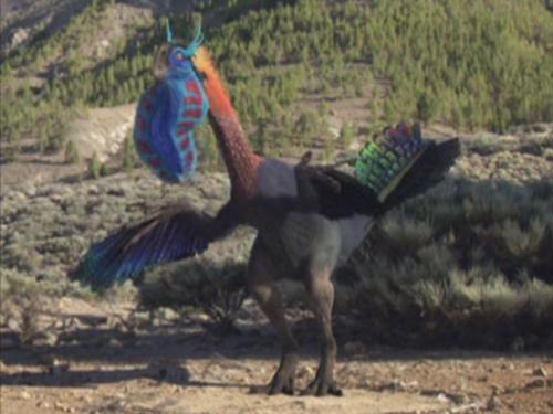 andy's prehistoric adventures gigantoraptor and feather