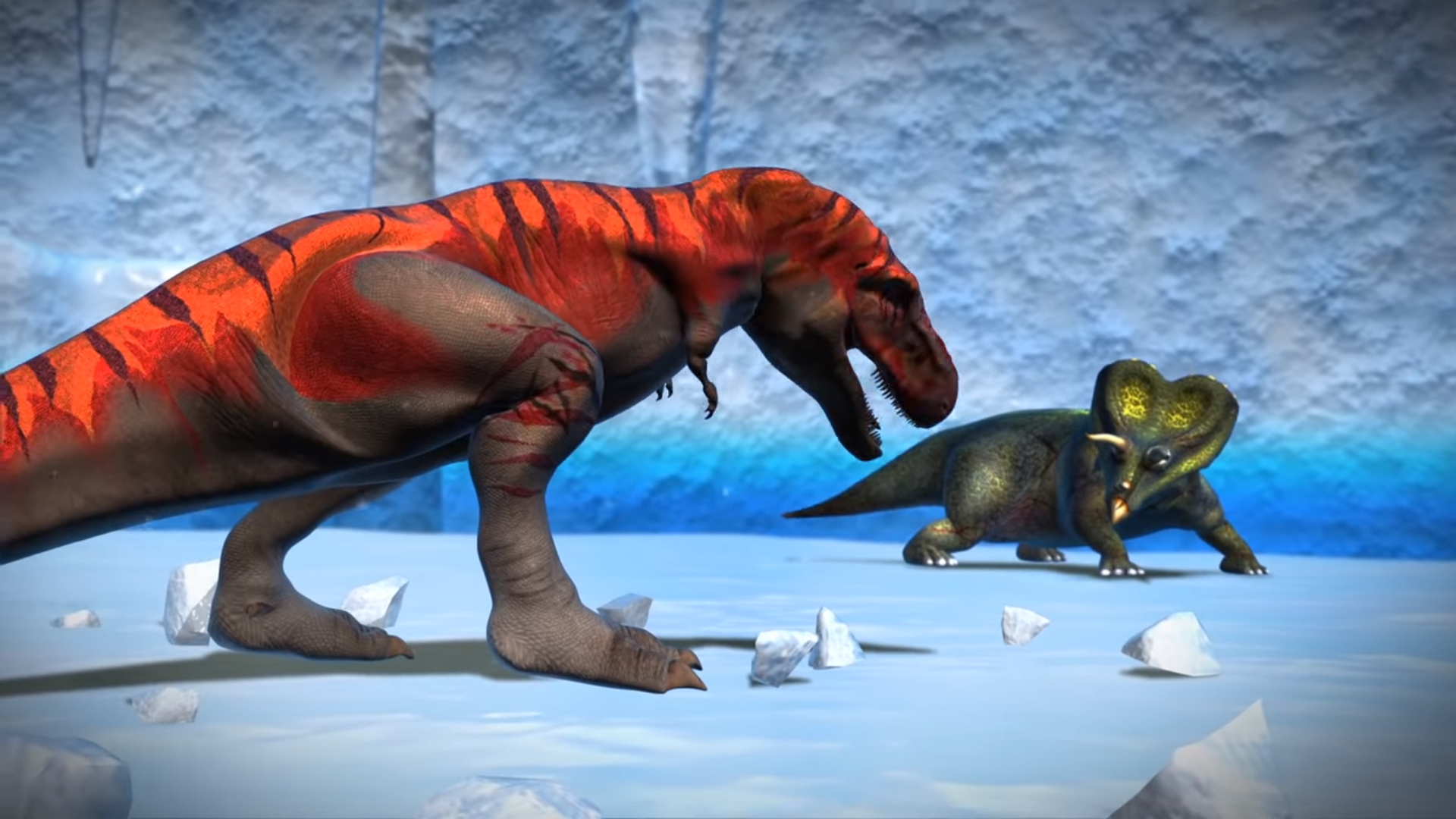 triceratops and t rex