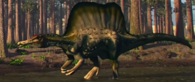 t rex and spinosaurus size