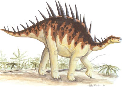 dinosaur with a spiky back