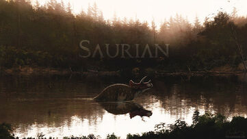 Triceratops lake by chrismasna-d8g0m17