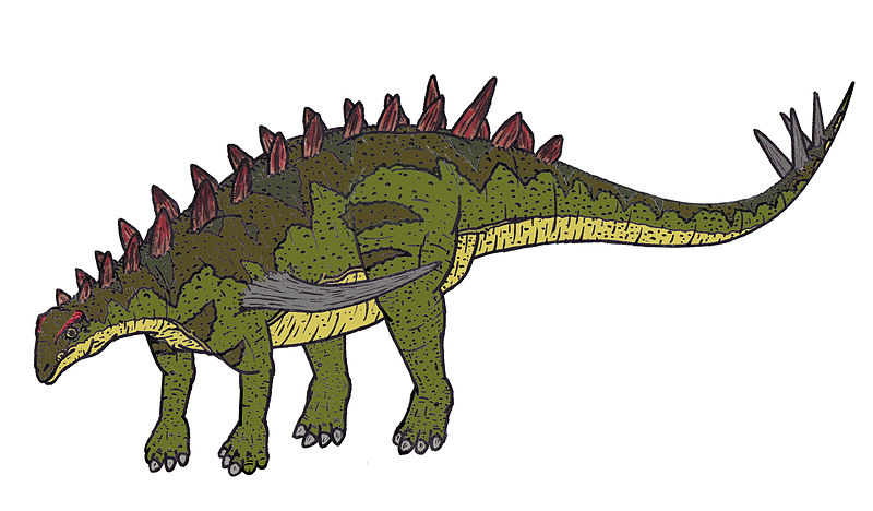 dinosaur with spikes on tail and back