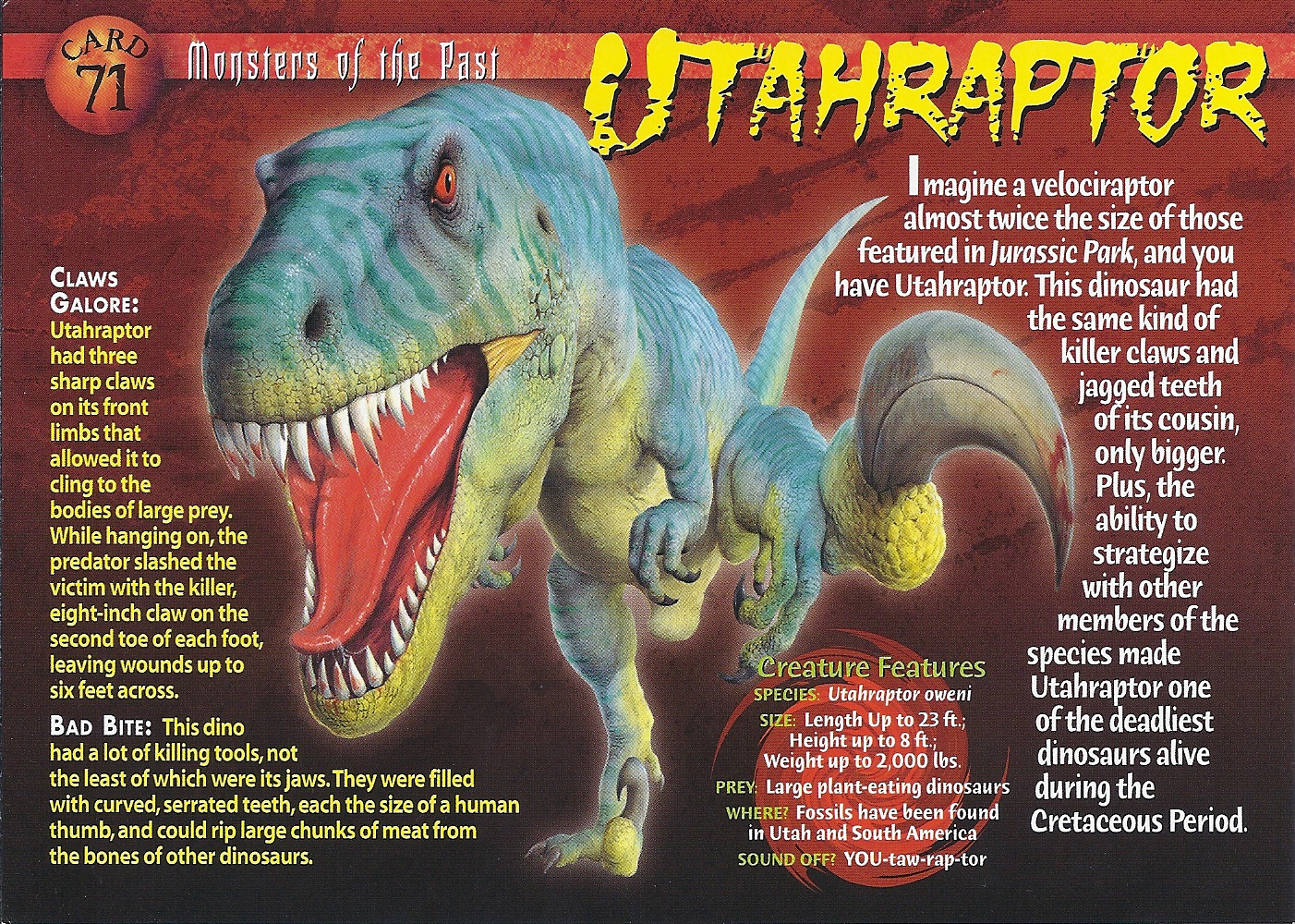 the utahraptor