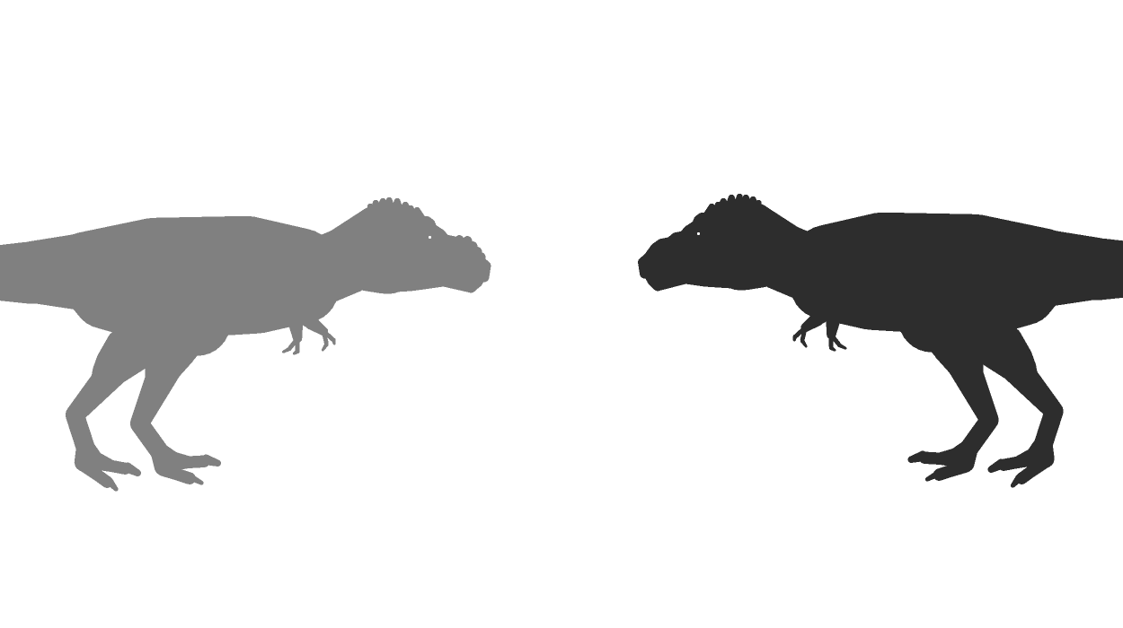 two t rex fighting