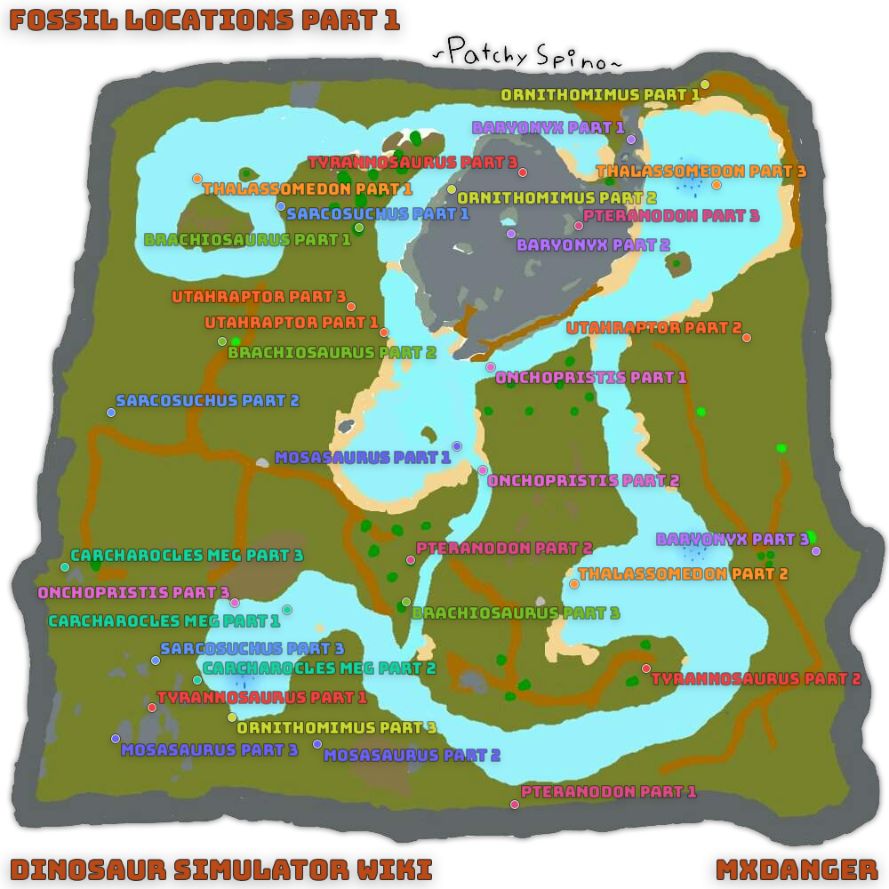 Fossil List Dinosaur Simulator Wikia Fandom Powered By Wikia - 2018 event