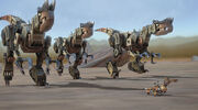 Desert Scraptors follow Click Clack