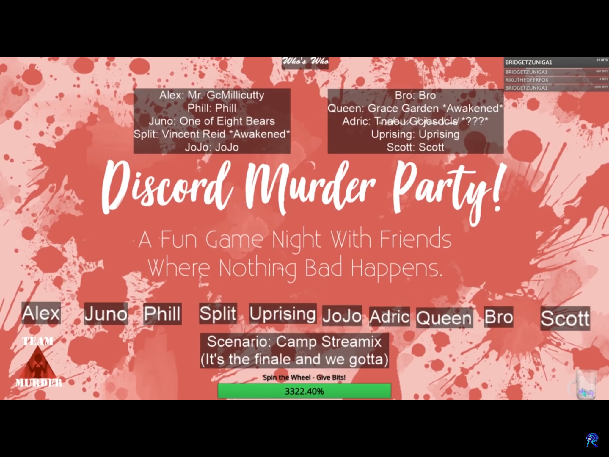 Camp Streamix It S The Finale And We Gotta Discord Murder Party Wiki Fandom - roblox ice cream murder