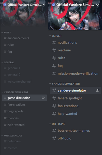 Official Yandere Simulator Discord Discord Wiki Fandom - roblox asset downloader discord servers