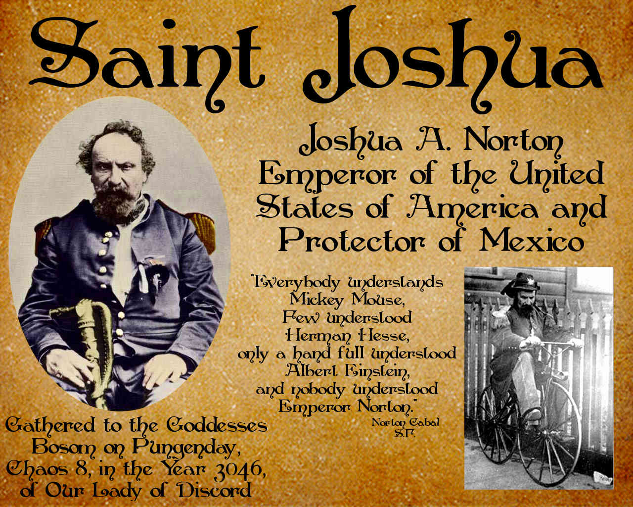 Image Saint Joshua.jpg Discordian Wiki FANDOM powered by Wikia