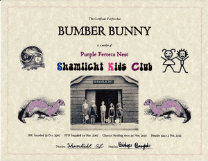 SKC PFN Bumber Bunny nestler certificate md