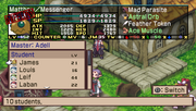 Mentors and Students list in Disgaea 2 Dark Hero Days