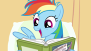180px-Rainbow Dash enjoys reading S02E16