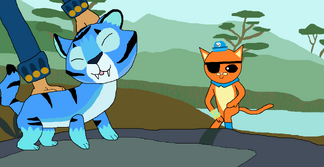 Captain Jake and Kwazii meet a baby tiger shark