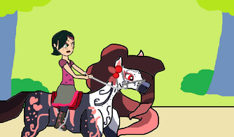 Scarlet and Crimson in the race