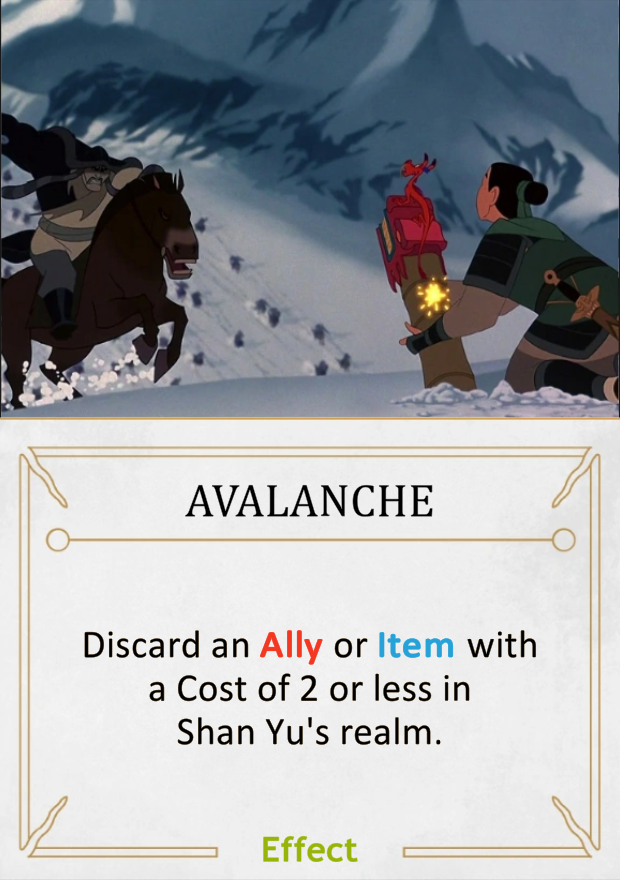 Avalanche Disney Villainous Homebrew Wiki Fandom - avalanche roblox